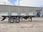 Roll off trailer, Super Mini Long, tandem axle with Roll Rite tarp system - Passenger side
