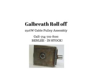 2316W Cable pulley assembly