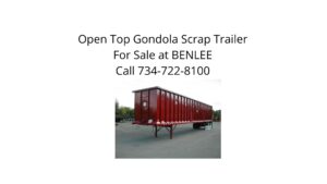 Gondola scrap trailer