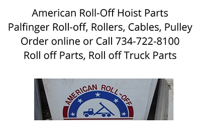 American roll off hoist parts, Palfinger. Rollers, Tie Downs